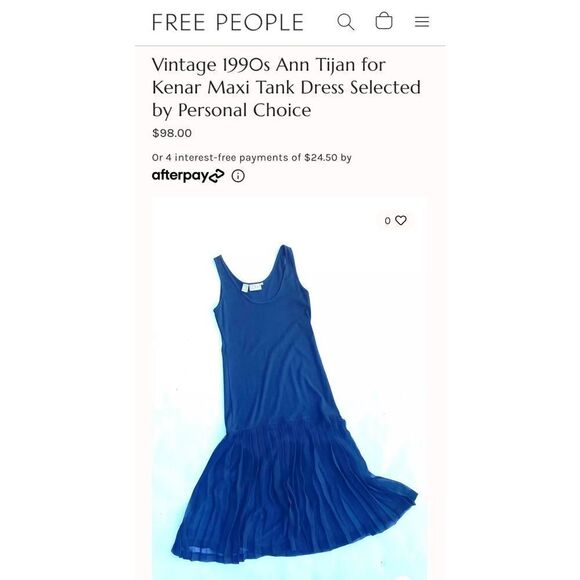 VINTAGE 90s black bias maxi tank dress with sheer knife pleated panel S - Picture 11 of 11